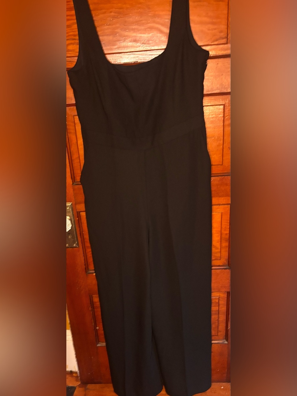 Club Monaco Black Scoop-Neck Jumpsuit